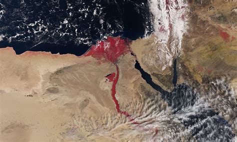 nile river turns red